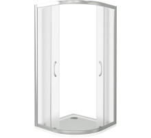 Душевой уголок Good Door Latte R-100-G-WE 100x100 профиль Белый стекло матовое