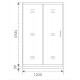 Душевая дверь Good Door Latte WTW-120-C-WE 120 профиль Белый стекло прозрачное