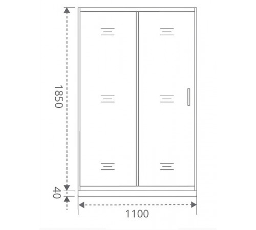 Душевая дверь Good Door Latte WTW-110-C-WE 110 профиль Белый стекло прозрачное