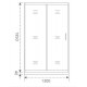 Душевая дверь Good Door Latte WTW-130-C-WE 130 профиль Белый стекло прозрачное