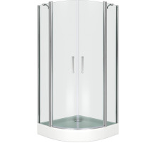 Душевой уголок Good Door Pandora R-80-C-CH 80х80 профиль Хром стекло прозрачное