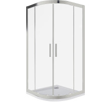 Душевой уголок Good Door Cofe R-100-C-CH 100x100 КФ00023 профиль Хром стекло прозрачное