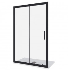 Душевая дверь Good Door Cofe WTW-130-C-B 130 КФ00012 профиль Черный стекло прозрачное