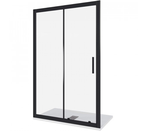 Душевая дверь Good Door Cofe WTW-130-C-B 130 КФ00012 профиль Черный стекло прозрачное