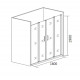 Душевая дверь Good Door Cofe WTW-TD-160-C-B 160 КФ00015 профиль Черный стекло прозрачное