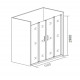 Душевая дверь Good Door Cofe WTW-TD-150-C-B 150 КФ00014 профиль Черный стекло прозрачное