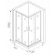 Душевой уголок Good Door Cofe CR-80-C-B 80x80 КФ00005 профиль Черный стекло прозрачное