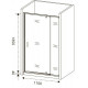 Душевая дверь Good Door Orion WTW-PD-110-C-CH 110 профиль Хром стекло прозрачное