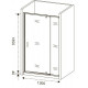 Душевая дверь Good Door Orion WTW-PD-130-G-CH 130 профиль Хром стекло Grape