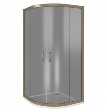 Душевой уголок Good Door Jazze 90x90 R-90-C-G профиль Золото стекло прозрачное