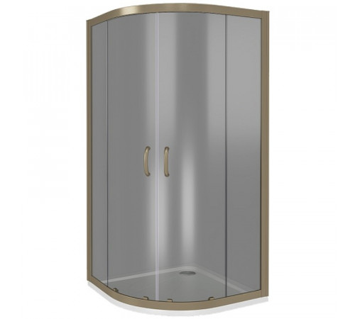 Душевой уголок Good Door Jazze 90x90 R-90-C-G профиль Золото стекло прозрачное