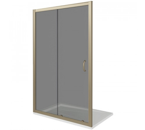 Душевая дверь Good Door Jazze 120 WTW-120-C-G профиль Золото стекло прозрачное