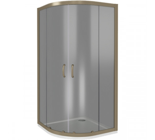 Душевой уголок Good Door Jazze R-120-B-BR 120x80 профиль Бронза стекло тонированное