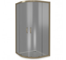 Душевой уголок Good Door Jazze R-100-B-BR 100x100 профиль Бронза стекло тонированное