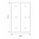 Душевая дверь Good Door Antares  WTW-140-C-CH 140 профиль Хром стекло прозрачное