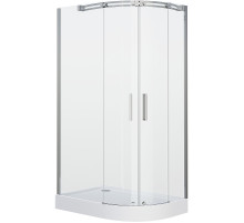 Душевой уголок Grossman Galaxy 110x80 L GR-4110L профиль Хром стекло прозрачное
