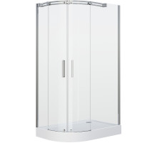 Душевой уголок Grossman Galaxy 120x80 R GR-4120R профиль Хром стекло прозрачное
