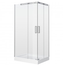 Душевой уголок Grossman Galaxy 120x80 L GR-3120L профиль Хром стекло прозрачное