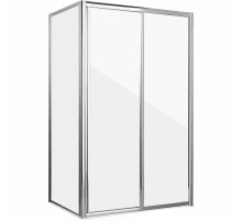 Душевой уголок Grossman Alba 120х80 GR-1280Al профиль Хром стекло прозрачное