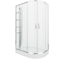 Душевой уголок Grossman Classic 120х80 L GR-9120L профиль Хром стекло прозрачное
