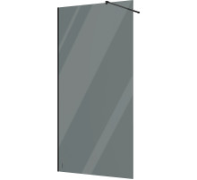 Душевая перегородка STWORKI Берген 110 MV-BE-110-BL-T профиль Черный матовый стекло тонированное