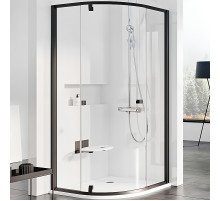 Душевой уголок Ravak Pivot PSKK3 90x90 37677300Z1 профиль Черный стекло Transparent