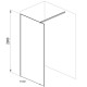 Душевая перегородка Ravak Walk-In Wall 110 GW9WD0C00Z1 профиль Хром стекло Transparent