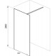 Душевая перегородка Ravak Walk-In Wall 60 GW9W00C00Z1 профиль Хром стекло Transparent