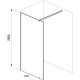 Душевая перегородка Ravak Walk-In Wall 100 GW9WA0300Z1 профиль Черный стекло Transparent