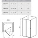 Душевая дверь Ravak Chrome CSD2-120 0QVGC100Z1 профиль Белый стекло Transparent