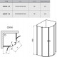 Душевой уголок Ravak Chrome CSKK4 80x80 3Q140U00Z1 профиль Сатин стекло Transparent