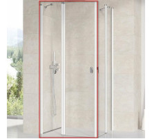 Душевая дверь Ravak Chrome CRV2-90 1QV70100Z1 профиль Белый стекло Transparent