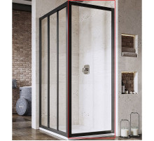 Душевая стенка Ravak Supernova APSS-80 940403R2Z1 профиль Черный стекло Transparent