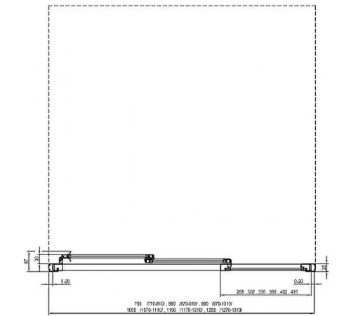 Душевая дверь Ravak Supernova ASDP3-110 00VD03R211 профиль Черный матовый витраж пластик Pearl