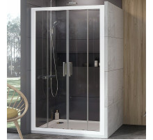 Душевая дверь Ravak 10° 10DP4 130 0ZKJ0100Z1 профиль Белый стекло Transparent
