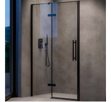 Душевая дверь Ravak Cool COSD2-110 X0VVDC300Z1 профиль Черный стекло Transparent