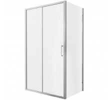 Душевой уголок Bravat Line 120x80 BS120.3101A профиль Хром стекло прозрачное