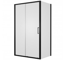 Душевой уголок Bravat Black Line 120x80 BS120.3101B профиль Черный стекло прозрачное