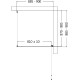 Душевой уголок AQUAme 90x90 R AQM5215-RH-9 профиль Черный матовый стекло прозрачное