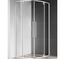 Душевой уголок AQUAme 80x80 AQM7101-8 профиль Хром стекло прозрачное