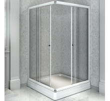 Душевой уголок Radomir 110x110 1-03-1-0-0-1200 с поддоном профиль Белый стекло прозрачное