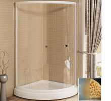 Душевой уголок Radomir 90x90 1-03-1-0-0-0011 с поддоном профиль Белый стекло матовое