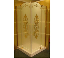 Душевой уголок Huppe Studio Victorian SV0101.031.344 профиль и фурнитура бронза, матовое стекло