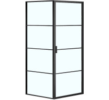 Душевой уголок Azario Richmond 100х100 AZ- NAG1221 1000 BLACK профиль Черный стекло прозрачное