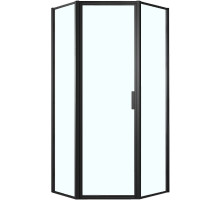 Душевой уголок Azario Richmond 100х100 L AZ-NAG3231 1000 Black профиль Черный стекло прозрачное