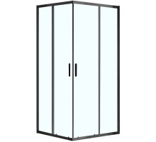 Душевой уголок Azario Milton 100x100 AZ-ND1142 1000 Black профиль Черный стекло прозрачное