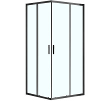 Душевой уголок Azario Milton 900x900 AZ-ND1142 900 Black профиль Черный стекло прозрачное