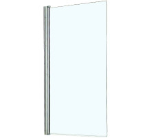 Шторка на ванну Azario Merrit 80 AZ-NF6211-1 800 профиль Серебро стекло прозрачное