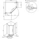 Душевой уголок Migliore Diadema Penta 90x90 24175 профиль Бронза стекло прозрачное