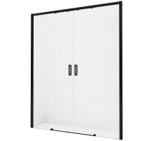 Душевая дверь New Trendy Prime Black 200 D-0347A профиль Черный стекло прозрачное
